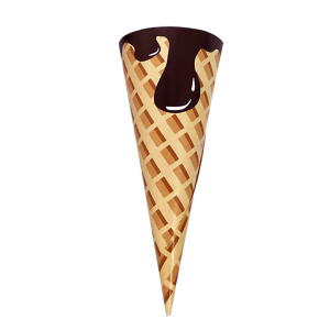 Portaconos para helados Galleta con Chocolate