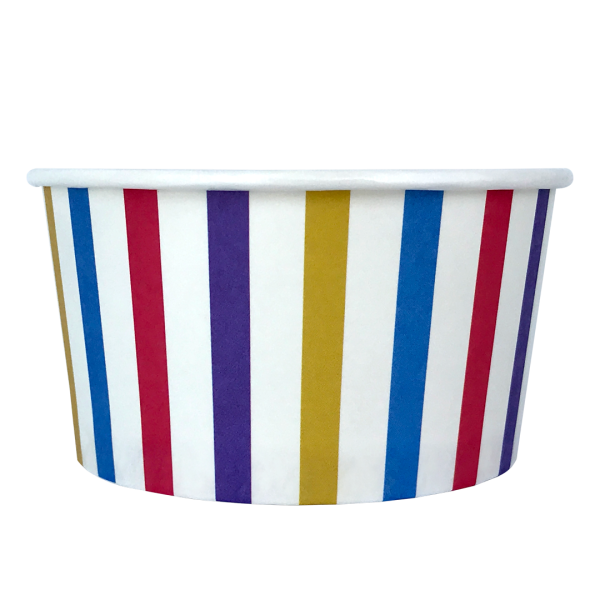 VASOS PARA HELADOS Rayas de colores